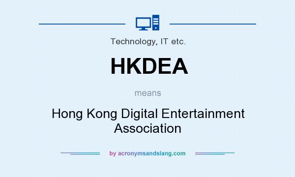 What does HKDEA mean? It stands for Hong Kong Digital Entertainment Association