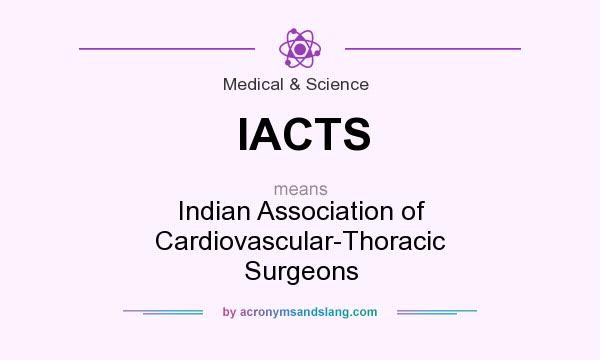 What does IACTS mean? It stands for Indian Association of Cardiovascular-Thoracic Surgeons