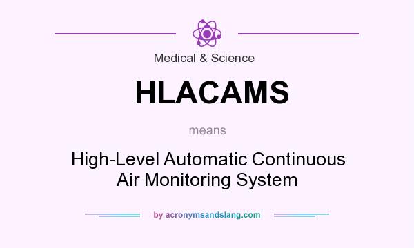 What does HLACAMS mean? It stands for High-Level Automatic Continuous Air Monitoring System
