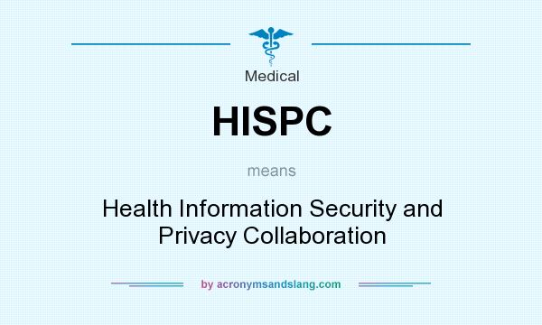 What does HISPC mean? It stands for Health Information Security and Privacy Collaboration