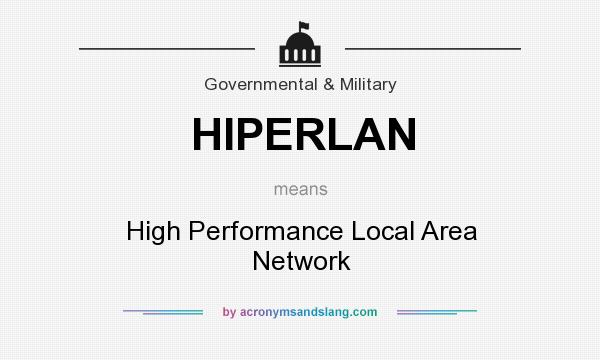 What does HIPERLAN mean? It stands for High Performance Local Area Network