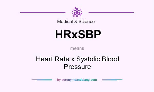 What does HRxSBP mean? It stands for Heart Rate x Systolic Blood Pressure