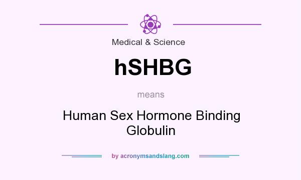 What does hSHBG mean? It stands for Human Sex Hormone Binding Globulin