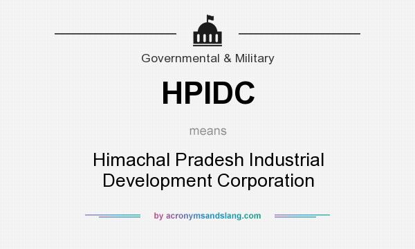 What does HPIDC mean? It stands for Himachal Pradesh Industrial Development Corporation