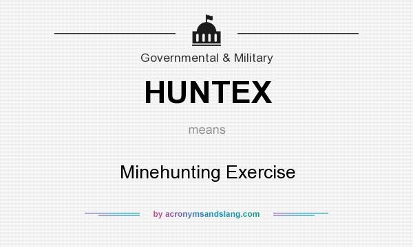 What does HUNTEX mean? It stands for Minehunting Exercise