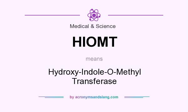 What does HIOMT mean? It stands for Hydroxy-Indole-O-Methyl Transferase