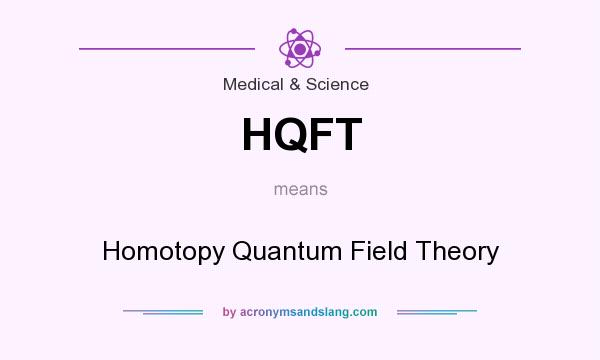 What does HQFT mean? It stands for Homotopy Quantum Field Theory