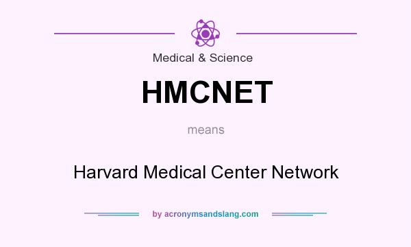 What does HMCNET mean? It stands for Harvard Medical Center Network
