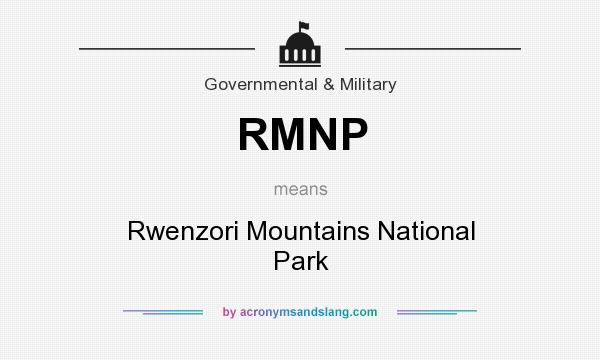 What does RMNP mean? It stands for Rwenzori Mountains National Park