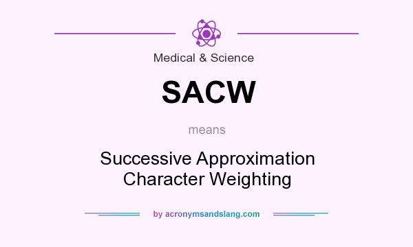 What does SACW mean? It stands for Successive Approximation Character Weighting