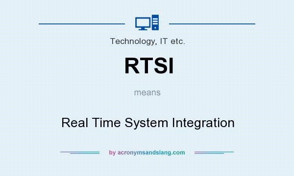 What does RTSI mean? It stands for Real Time System Integration