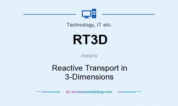 What does RT3D mean? It stands for Reactive Transport in 3-Dimensions