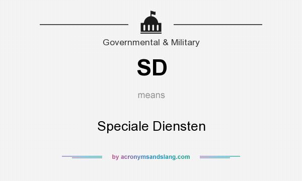 What does SD mean? It stands for Speciale Diensten