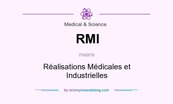 What does RMI mean? It stands for Réalisations Médicales et Industrielles