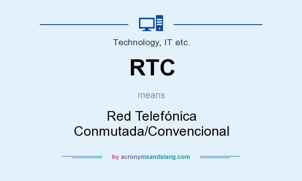 What does RTC mean? It stands for Red Telefónica Conmutada/Convencional