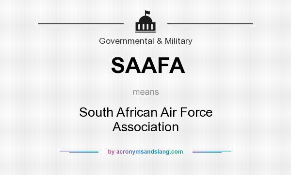 What does SAAFA mean? It stands for South African Air Force Association