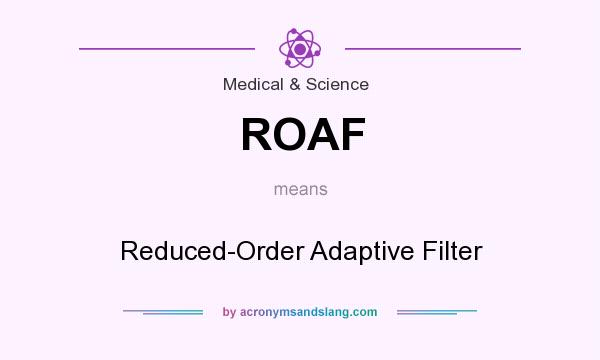 What does ROAF mean? It stands for Reduced-Order Adaptive Filter