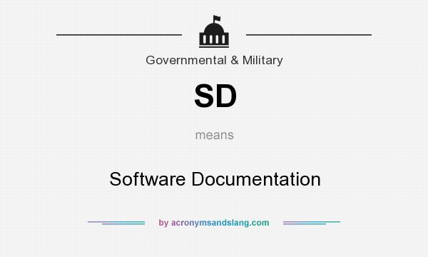 What does SD mean? It stands for Software Documentation