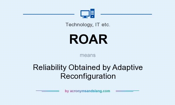 What does ROAR mean? It stands for Reliability Obtained by Adaptive Reconfiguration