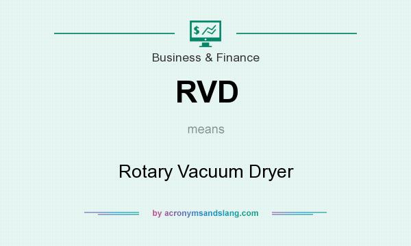What does RVD mean? It stands for Rotary Vacuum Dryer
