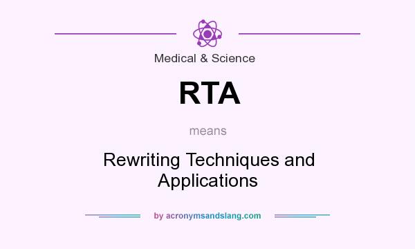 What does RTA mean? It stands for Rewriting Techniques and Applications
