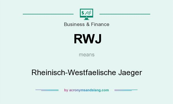 What does RWJ mean? It stands for Rheinisch-Westfaelische Jaeger