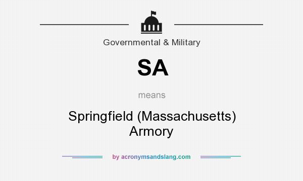 What does SA mean? It stands for Springfield (Massachusetts) Armory