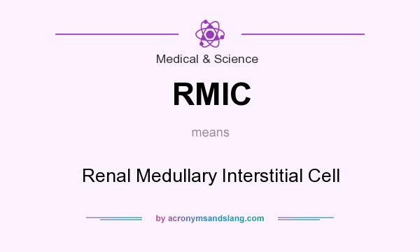 What does RMIC mean? It stands for Renal Medullary Interstitial Cell