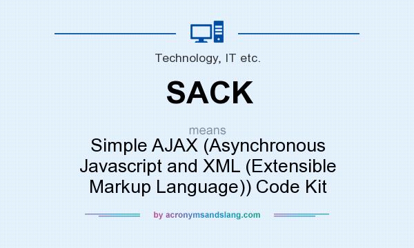 What does SACK mean? It stands for Simple AJAX (Asynchronous Javascript and XML (Extensible Markup Language)) Code Kit
