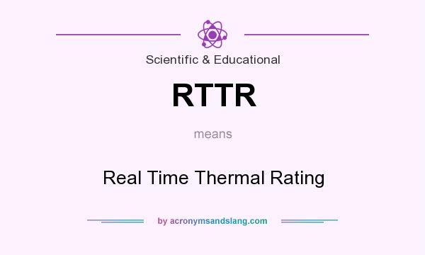 What does RTTR mean? It stands for Real Time Thermal Rating