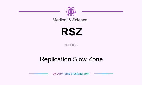 What does RSZ mean? It stands for Replication Slow Zone