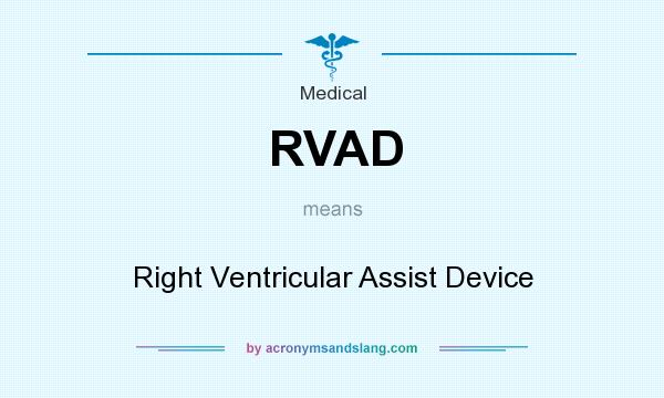 What does RVAD mean? It stands for Right Ventricular Assist Device