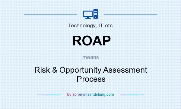 What does ROAP mean? It stands for Risk & Opportunity Assessment Process