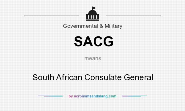 What does SACG mean? It stands for South African Consulate General