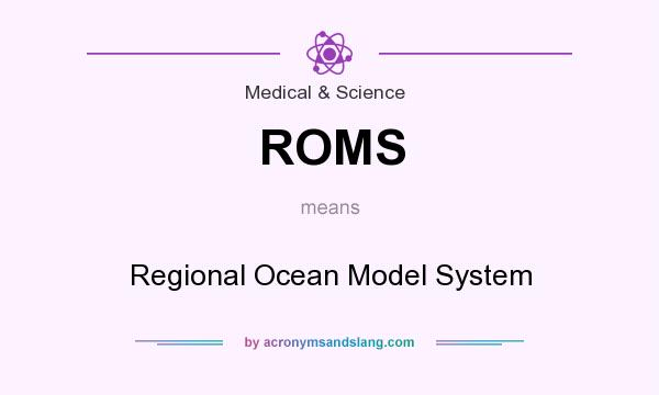 What does ROMS mean? It stands for Regional Ocean Model System