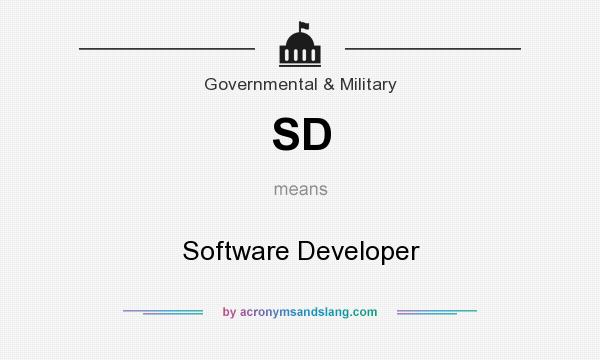 What does SD mean? It stands for Software Developer