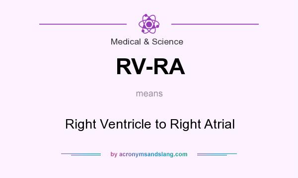 What does RV-RA mean? It stands for Right Ventricle to Right Atrial