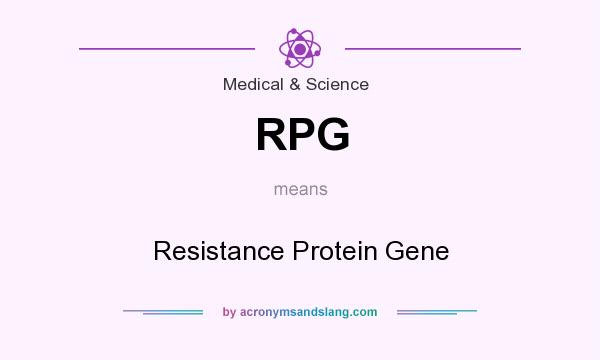 What does RPG mean? It stands for Resistance Protein Gene