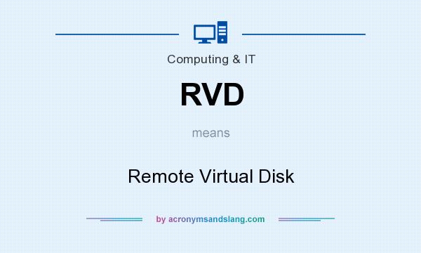 What does RVD mean? It stands for Remote Virtual Disk