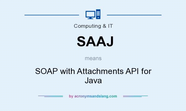 What does SAAJ mean? It stands for SOAP with Attachments API for Java