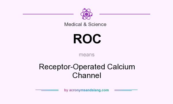 What does ROC mean? It stands for Receptor-Operated Calcium Channel