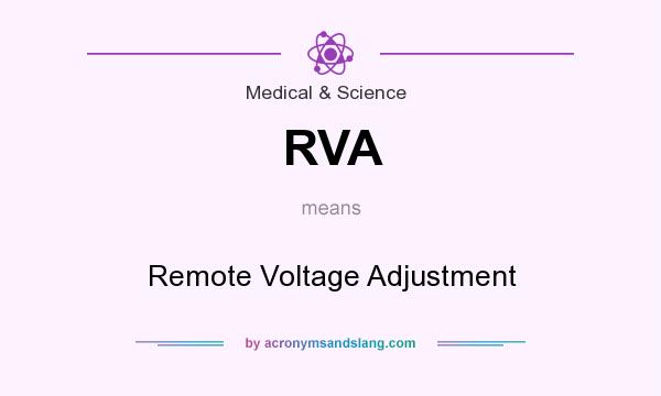 What does RVA mean? It stands for Remote Voltage Adjustment