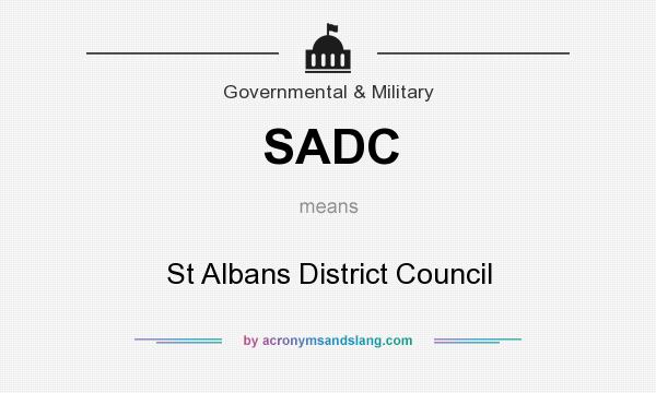 What does SADC mean? It stands for St Albans District Council