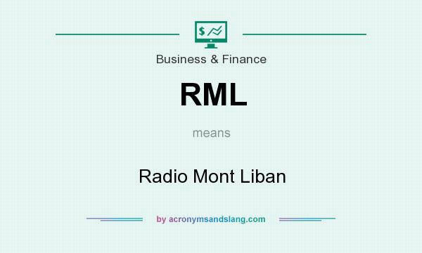 What does RML mean? It stands for Radio Mont Liban