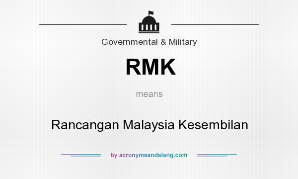 What does RMK mean? It stands for Rancangan Malaysia Kesembilan