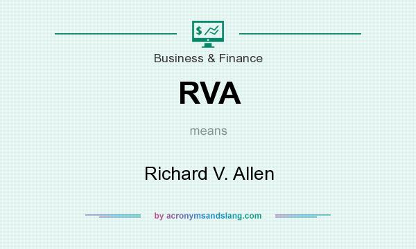 What does RVA mean? It stands for Richard V. Allen