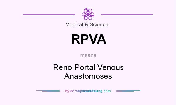 What does RPVA mean? It stands for Reno-Portal Venous Anastomoses