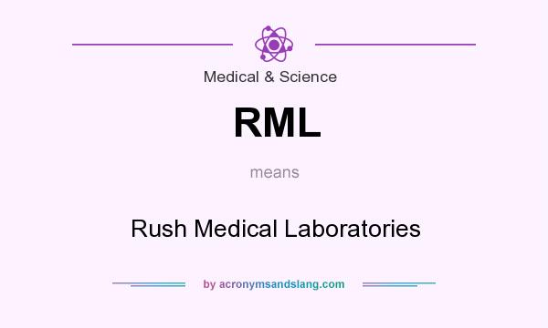 What does RML mean? It stands for Rush Medical Laboratories