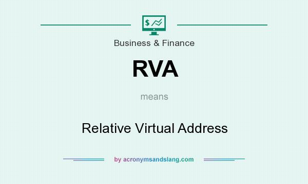 What does RVA mean? It stands for Relative Virtual Address
