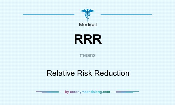 What does RRR mean? It stands for Relative Risk Reduction